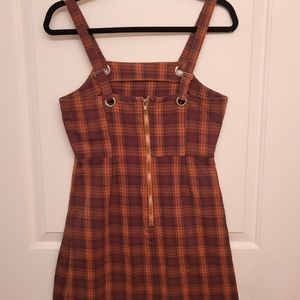 COPY - 'Burnt Orange' Plaid Cotton Dress 🍊